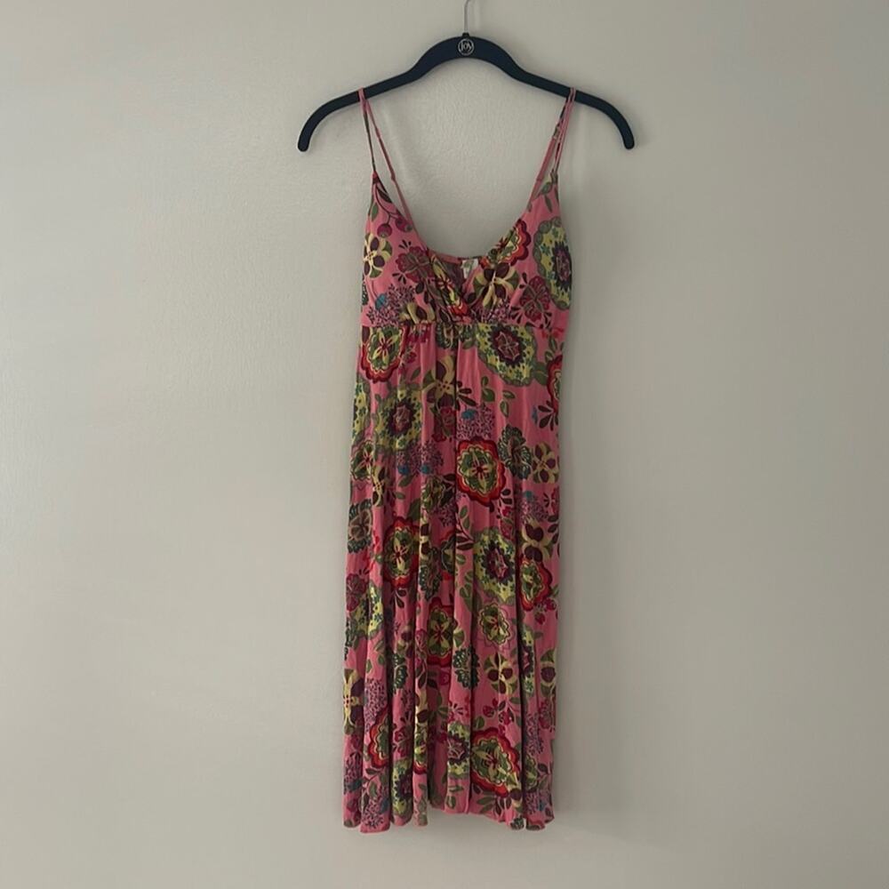 Anthropologie Women's Strap Floral Dress Size M New with Tags Boho Summer Vacay